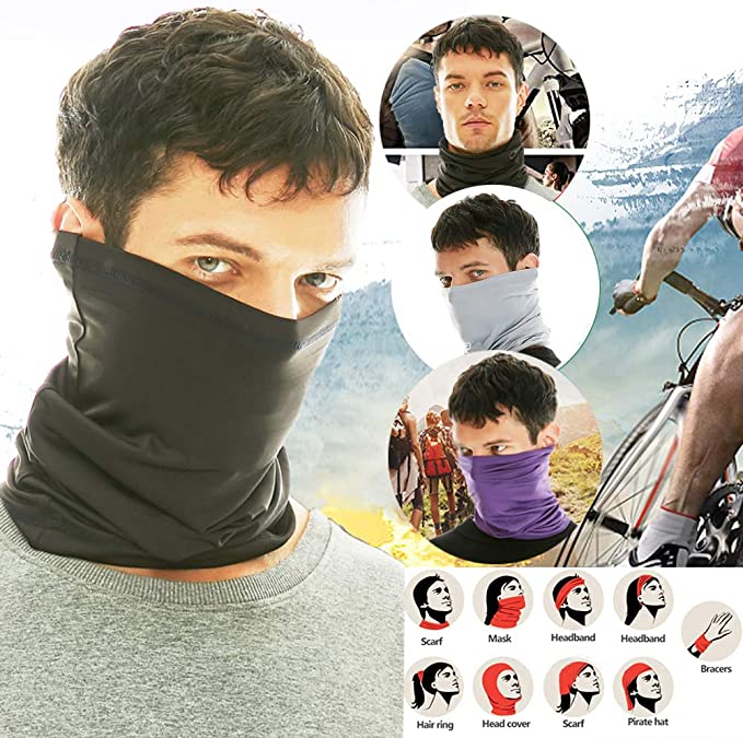 Neck Gaiter Face Mask Face Cover Scarf Breathable - Image 2